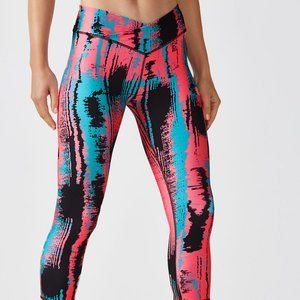 Fabletics Womens Powerhold Leggings Neon Pattern